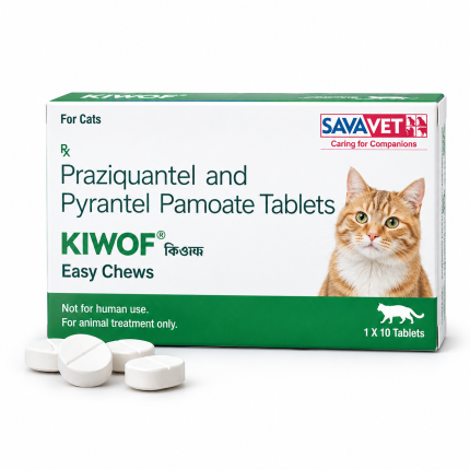KIWOF Cat Deworming Tablet | Praziquantel & Pyrantel