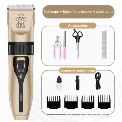 Rechargeable Pet Grooming Hair Clipper Kit for Dogs, Cats & Rabbits | Rupkotha Pet Care